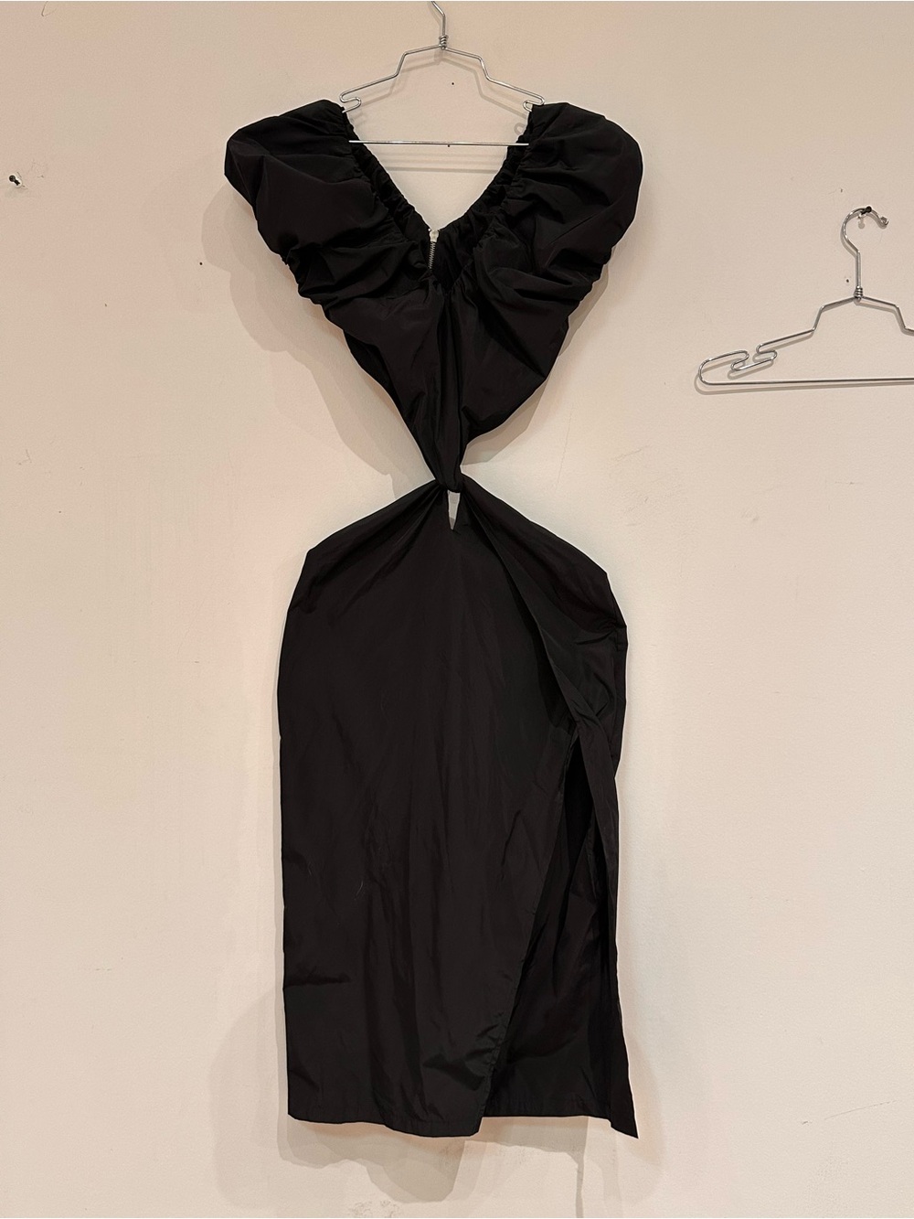 Black Cutout Midi Dress - Women